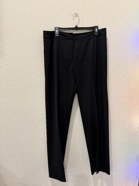 Ladies Lafayette 148 NY black Wool dress slacks size 14 - Good